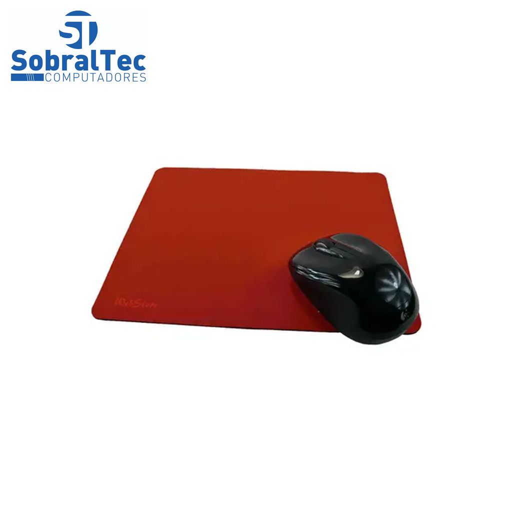 Mouse Pad Base para Mouse de Tecido Vermelha