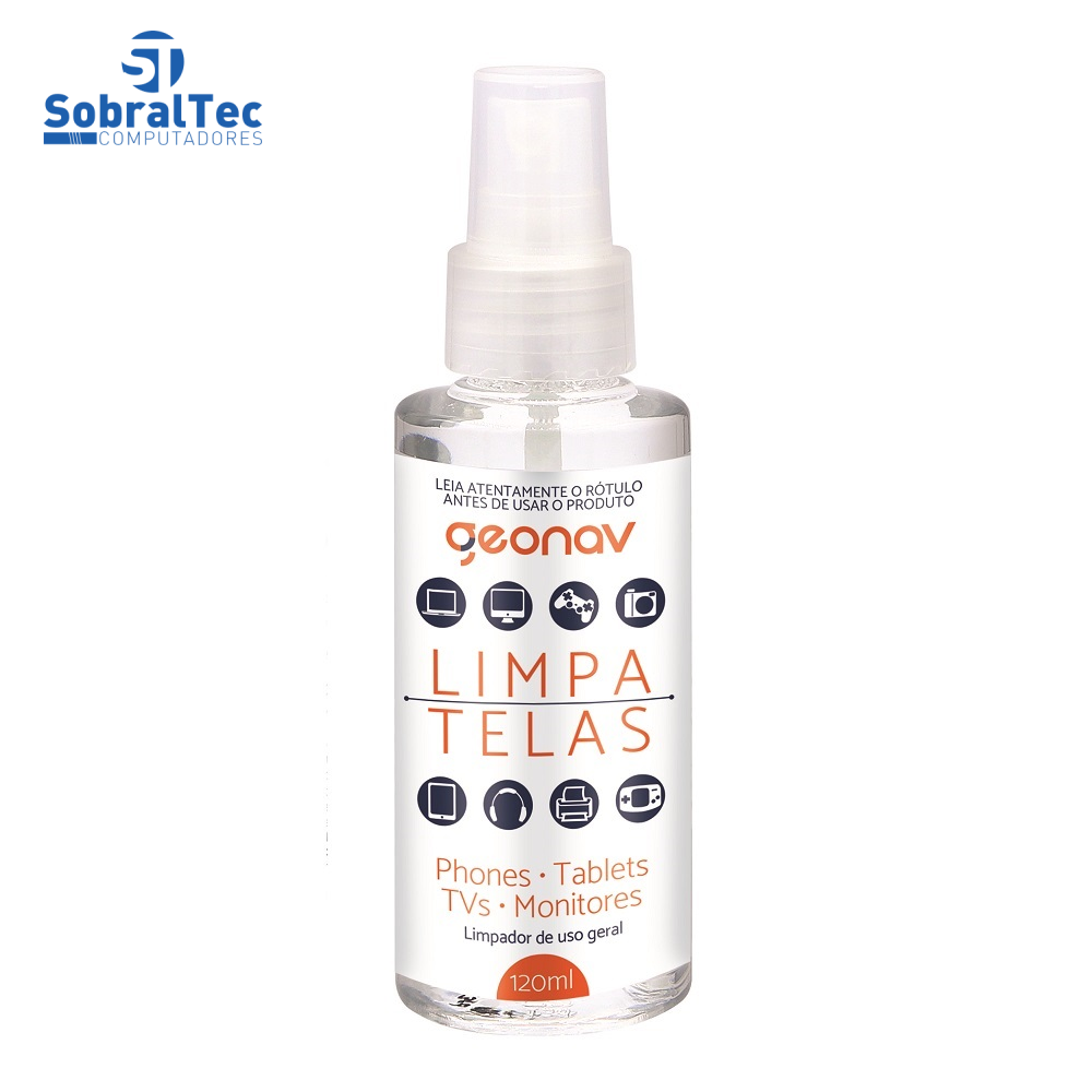 Kit Limpa Telas Screen Solution 120ML Geonav  - SC120ML