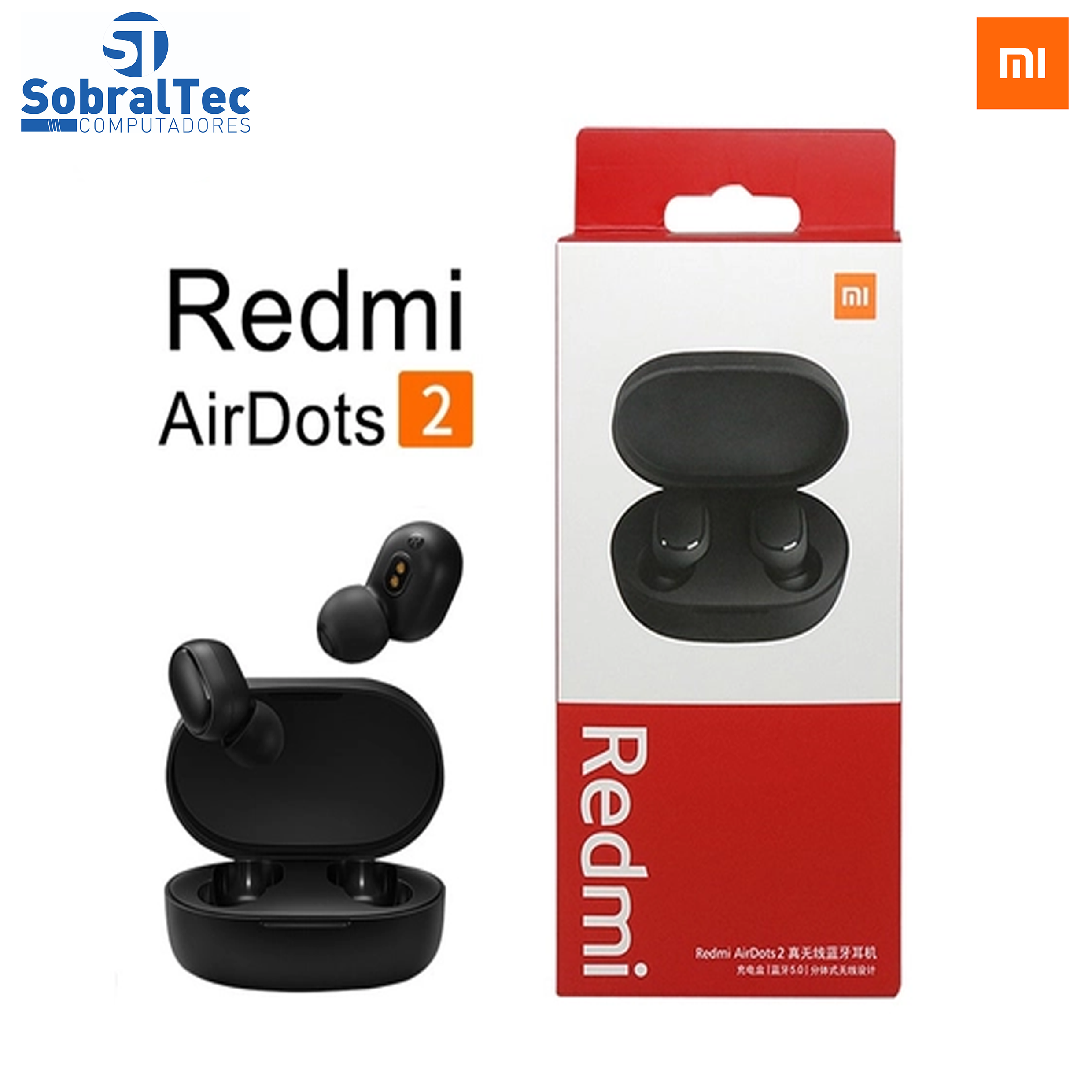 Xiaomi Redmi Airdots 2  Tws Bluetooth 5.0  Estéreo Baixo Com Microfone