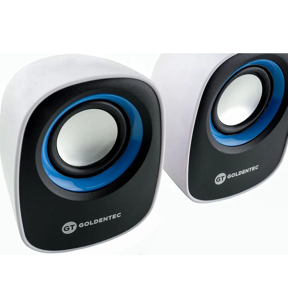 Caixa de Som Goldentec 6W GT Music Branco Azul