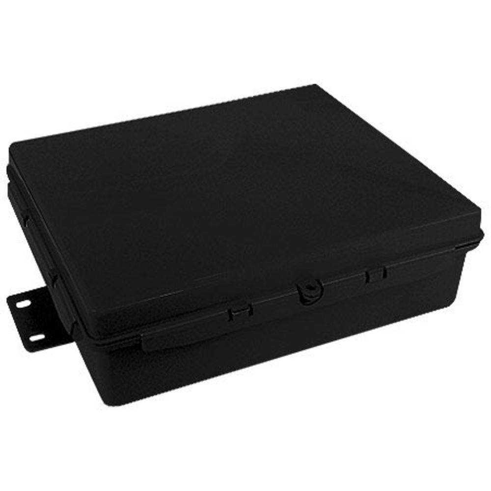 Caixa Hermética Preta Multiuso 26x20x8cm Vedada Completa Multitoc