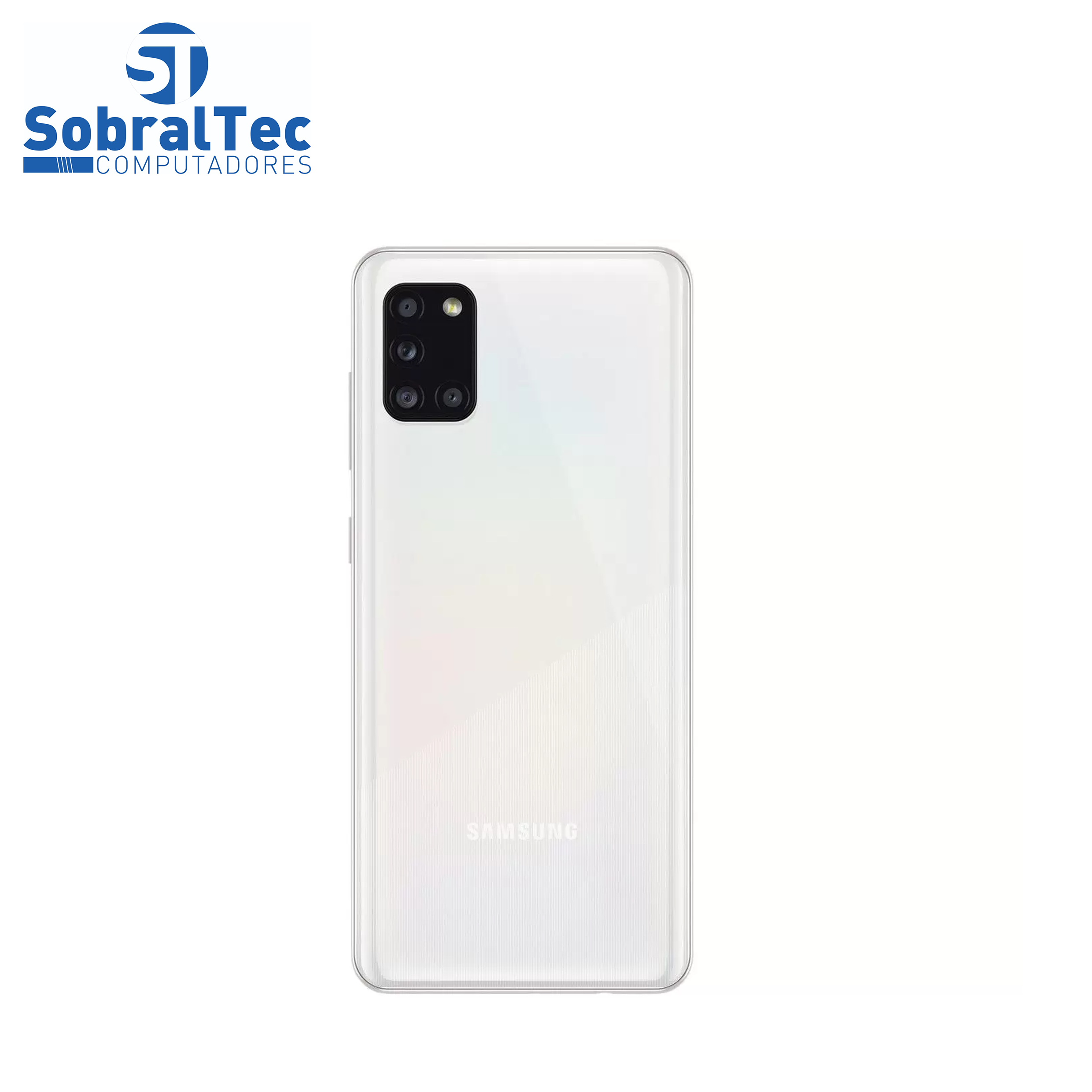Smartphone Samsung Galaxy A31 128GB Branco 4G - Octa-Core 4GB RAM Tela 6,4” Câm.Quádrupla + Selfie