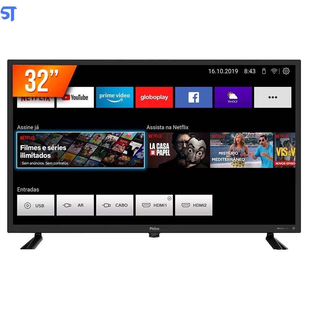 Smart TV 32 LED PHILCO Fast 