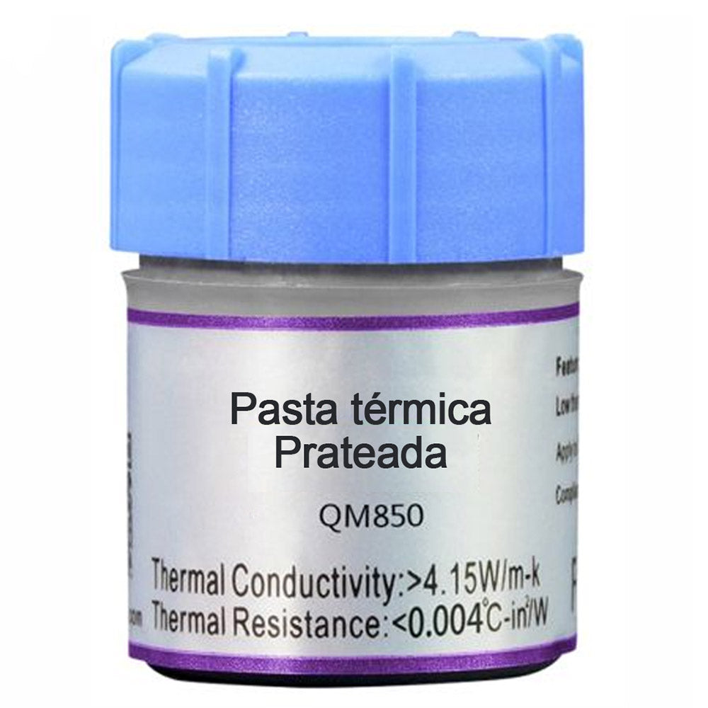 Pasta Térmica Thermal Conductivity 25 Gramas Cor Prata Raitron QNPLUM QM850