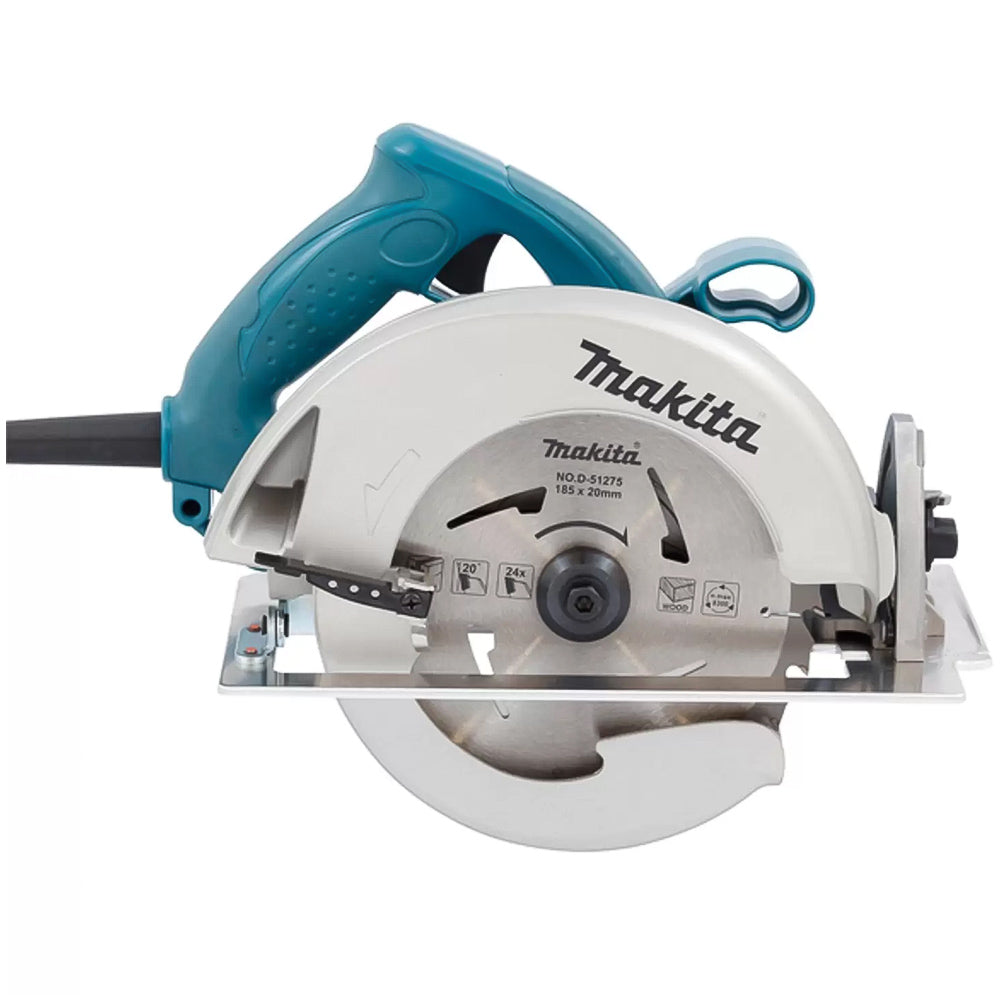 Serra Circular Elétrica Makita 5007N 185mm 1800W Azul-Turquesa 127V