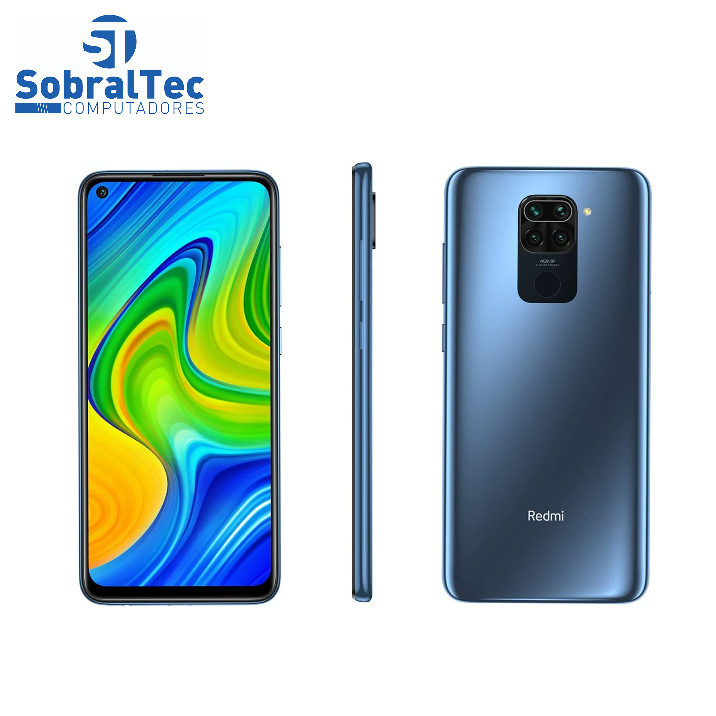 Smartphone Xiaomi Redmi Note 9 128GB 4GB RAM - Versão Global - Azul Escuro