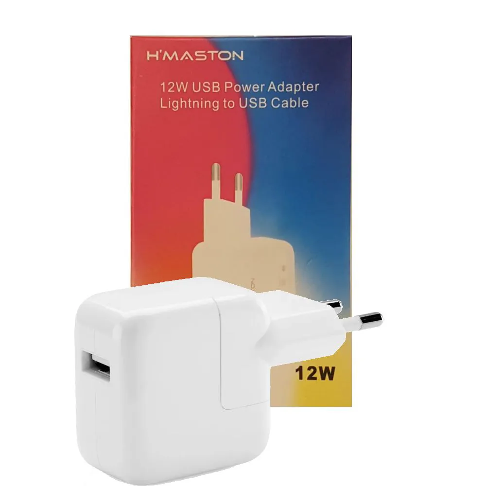 Fonte Iphone 12W Usb Adaptador De Corrente H'maston