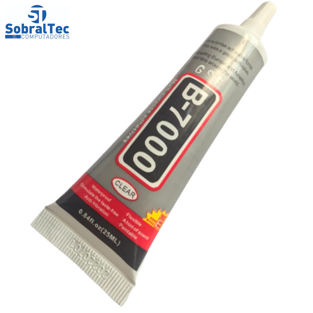 Cola Adesiva Multiuso Profissional B7000 Transparente 25ml