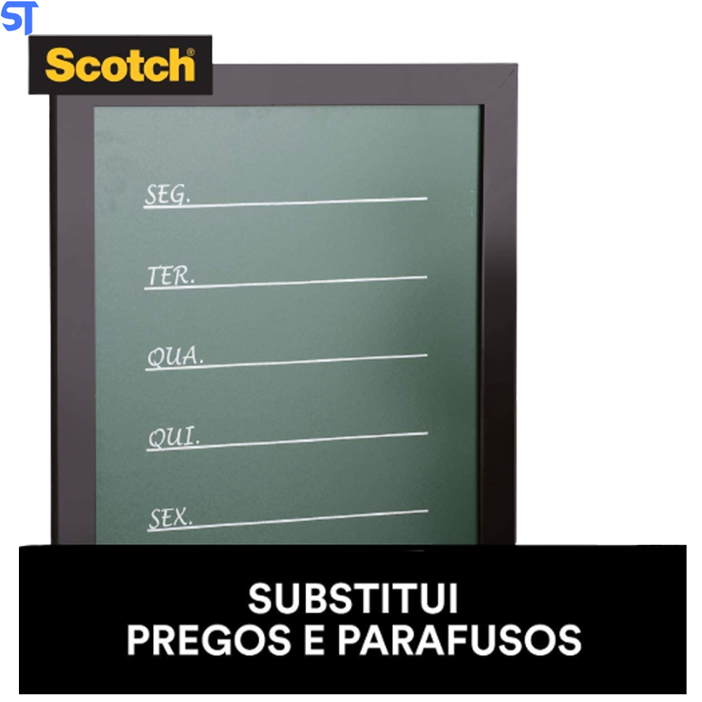 Fita Dupla Face Scotch 3M Fixa Forte Extrema 24 mm x 2 mm Com 3 Metros e 5 Kilos de Força