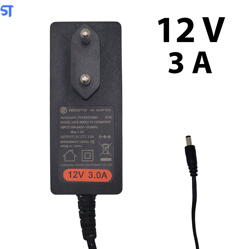 Fonte de Alimentação 12V 3,0A Pino 4.5mm x 3.0mm Modelo - ADS-36FKJ-12 12036EPBR