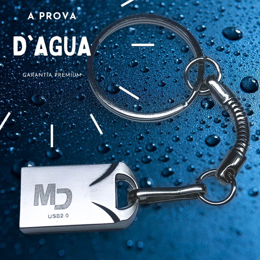 Pen Drive Chaveiro Mini Linha Platinum 16GB Classe 10 - MasterDrive