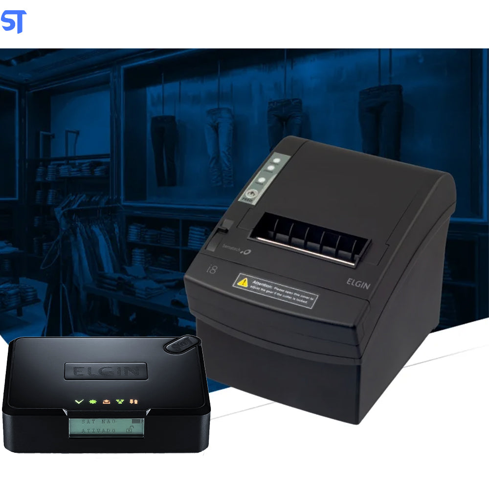 Kit PDV Modulo Fiscal Mfe Ceará Elgin Smart Com Impressora Térmica 80 Elgin i8  (USB/Ethernet/Serial)