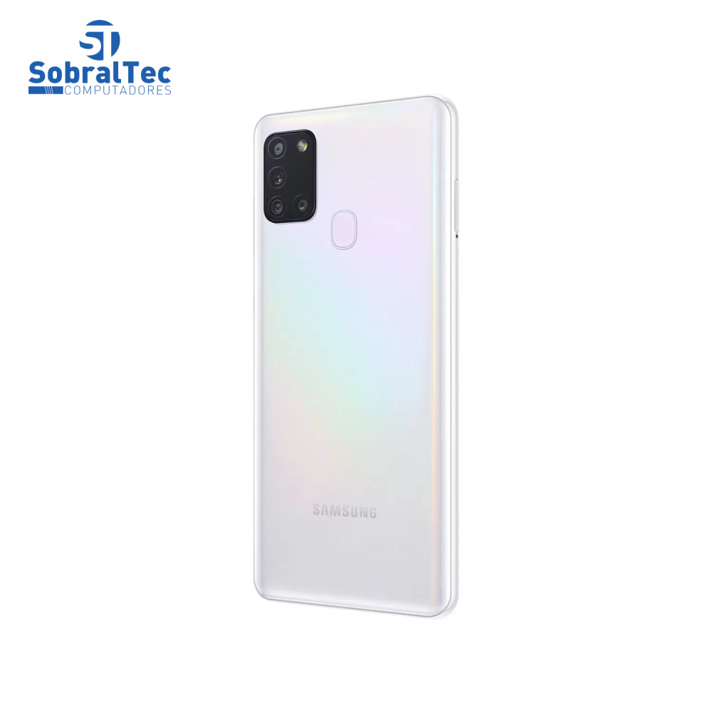 Smartphone Samsung Galaxy A21s, 64GB, 48MP, Tela 6.5´, Branco - SM-A217MZWRZTO