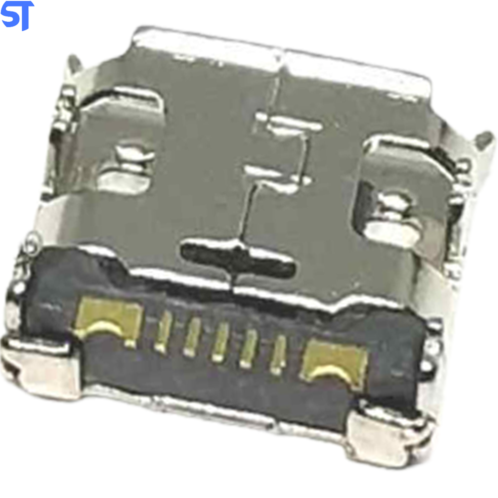 Conector de energia para Samsung C3322 Conector USB Micro soquete Dip4