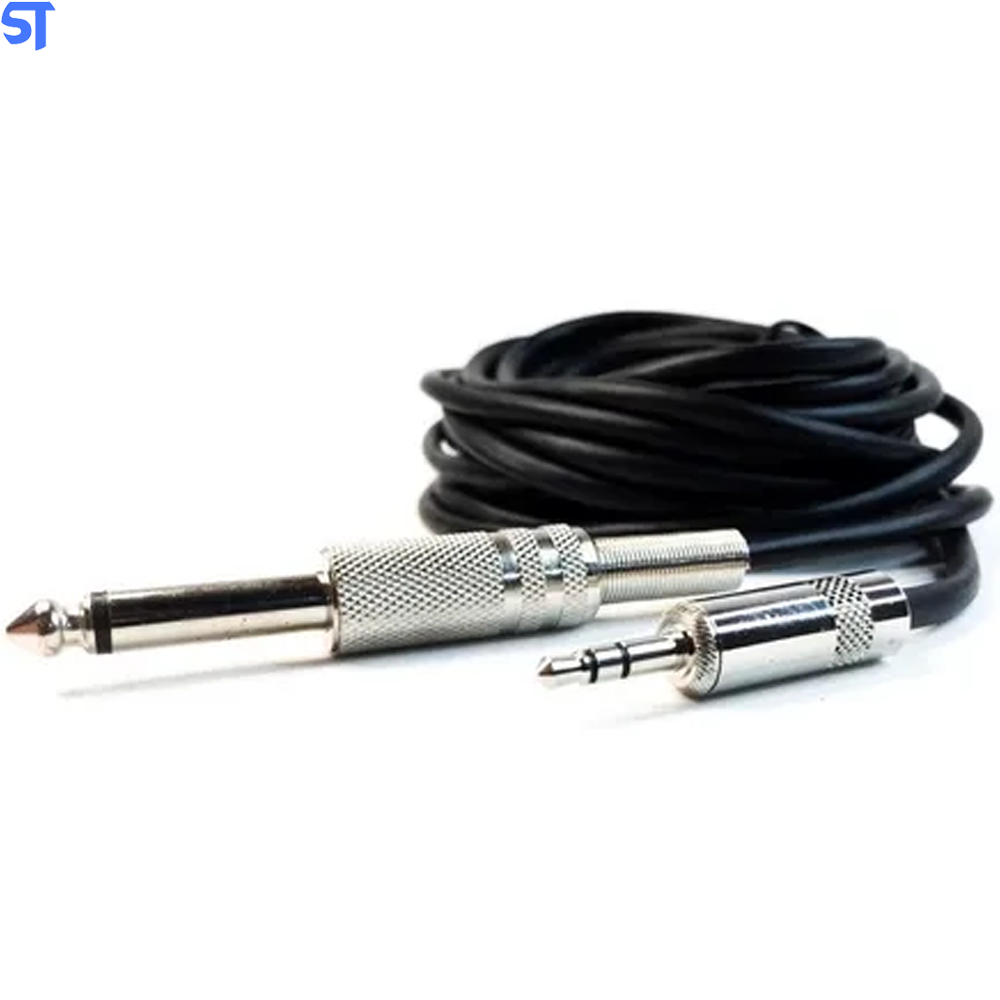 Cabo P2 Stereo X P10 Mono Metal 25 Metros Excelente