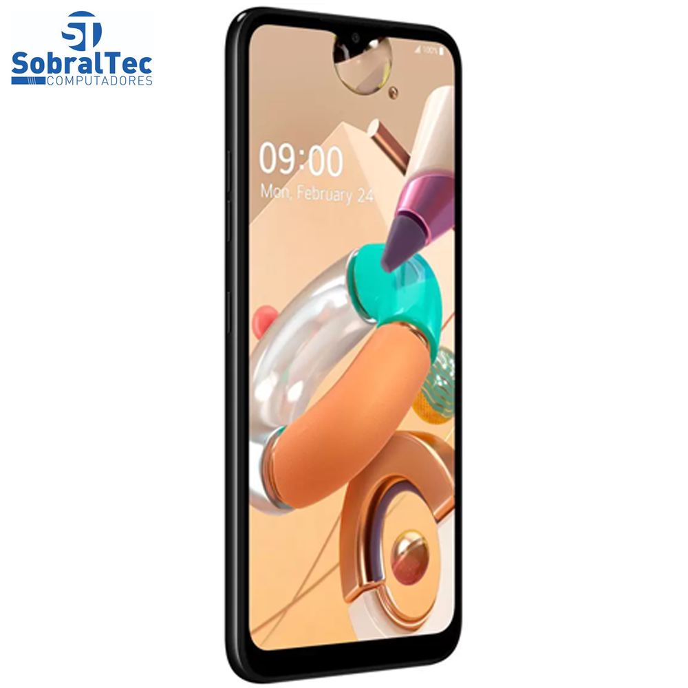 Smartphone LG K41S 32GB Preto 4G Octa-Core - 3GB RAM Tela 6,55” Câm. Quádrupla + Selfie 8MP