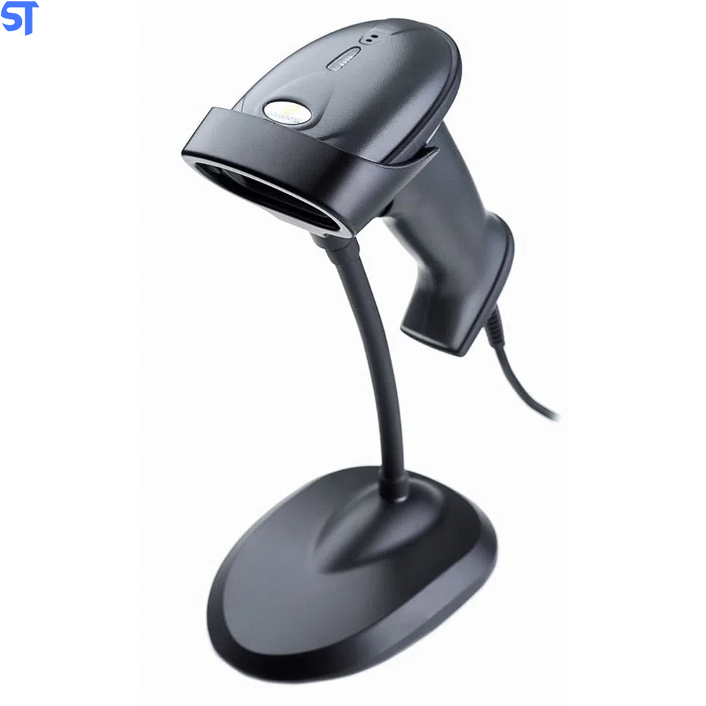 Leitor de Código de Barras e Boleto Bancário USB Laser GT 2.0 Goldentec Com Base Suporte Para PDV