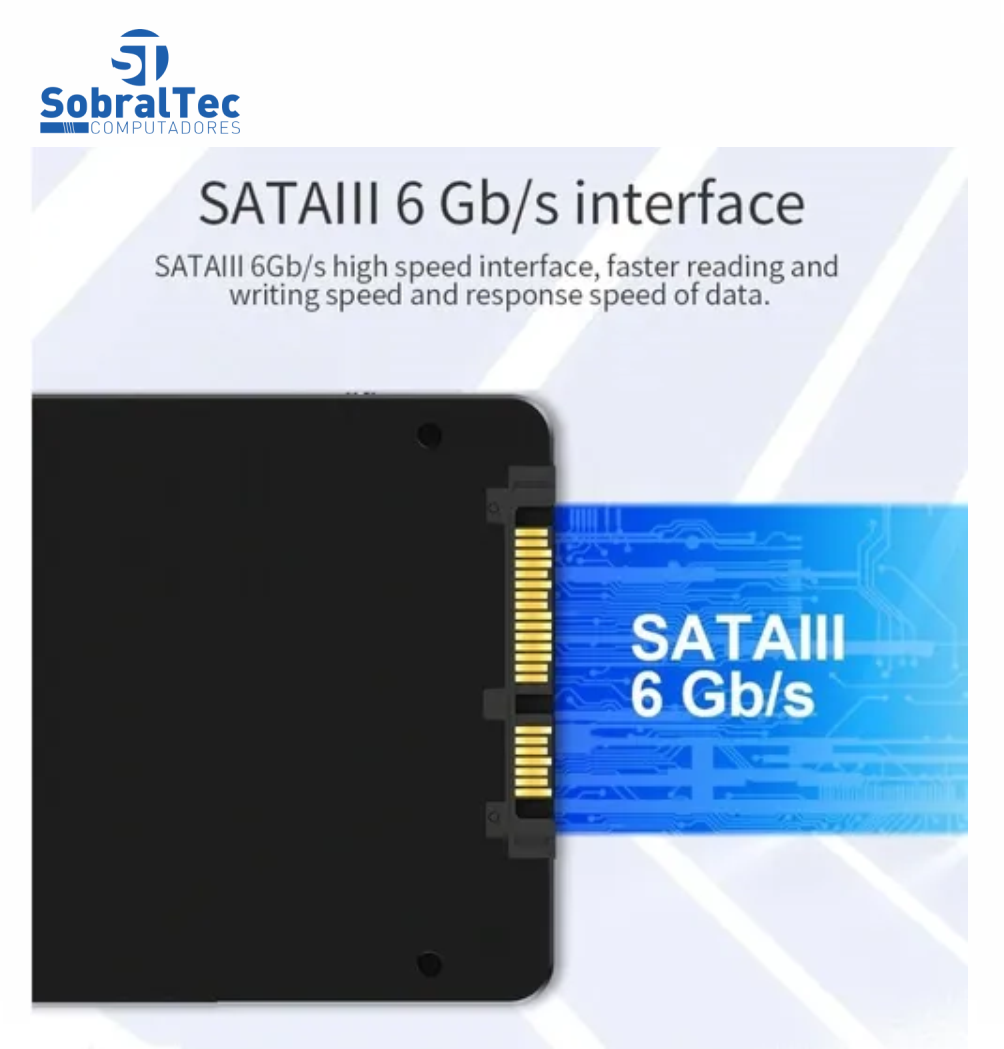 HD SSD 500GB Sata 3 560mb/s para Leitura e 510mb/s para Gravação Netac Black