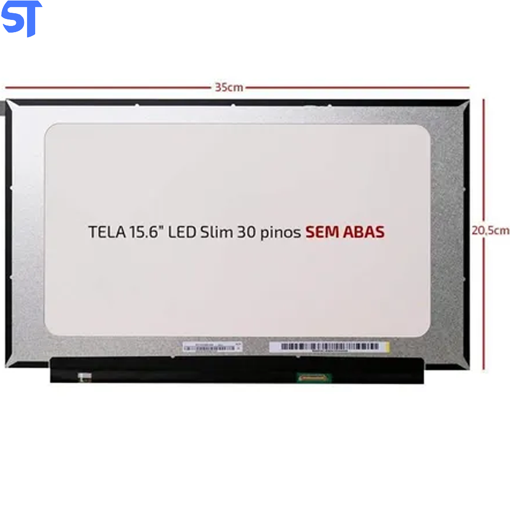 Tela Notebook 15.6" LED Slim 30 Pinos Pn NT156WHM-N44 V8.0 - B156xtn06.1 Borda Infinita