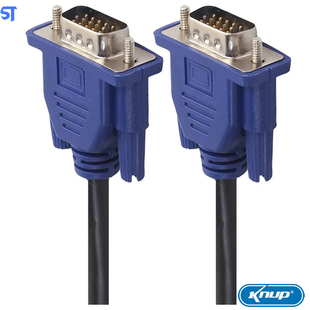 Cabo de Vídeo VGA 5 Metros Com Filtro Knup KP-5002