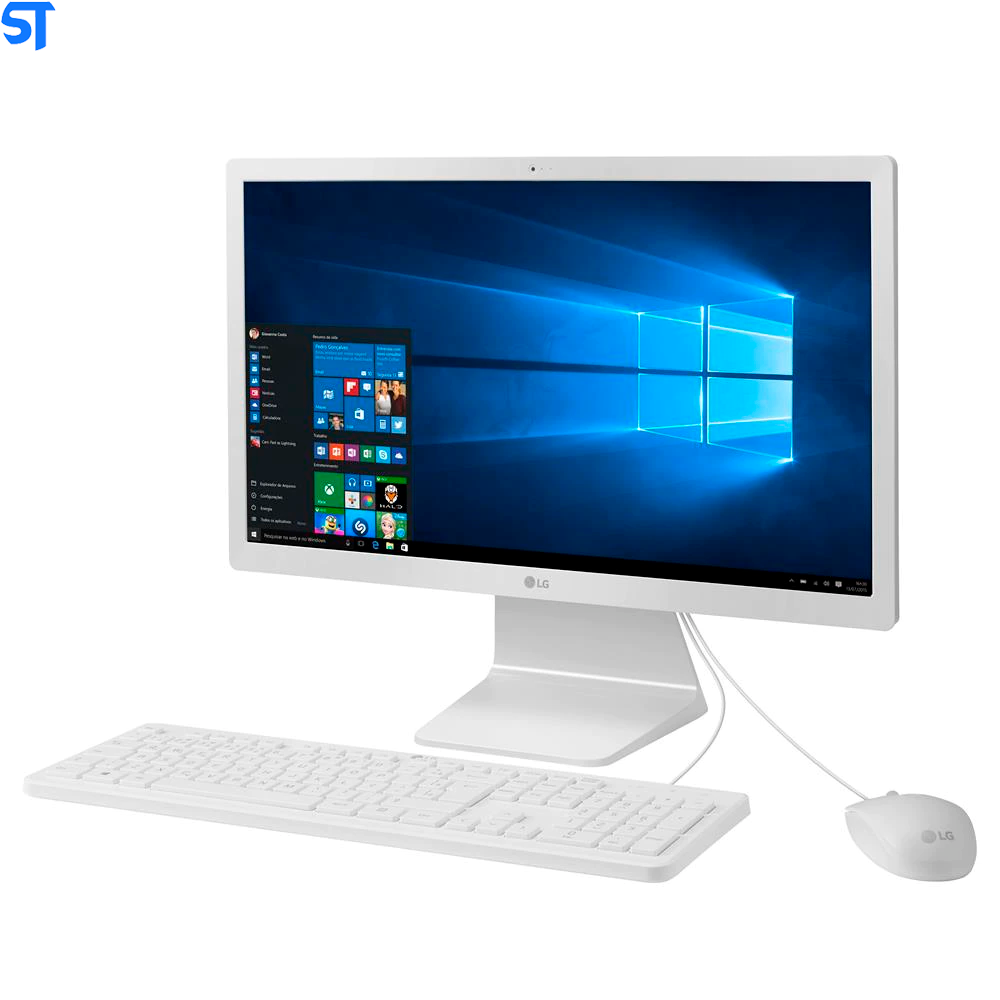 Computador LG All in One Quad Core 4GB 500GB Tela Full HD 21.5” Windows 10 22V280-L.BJ31P1