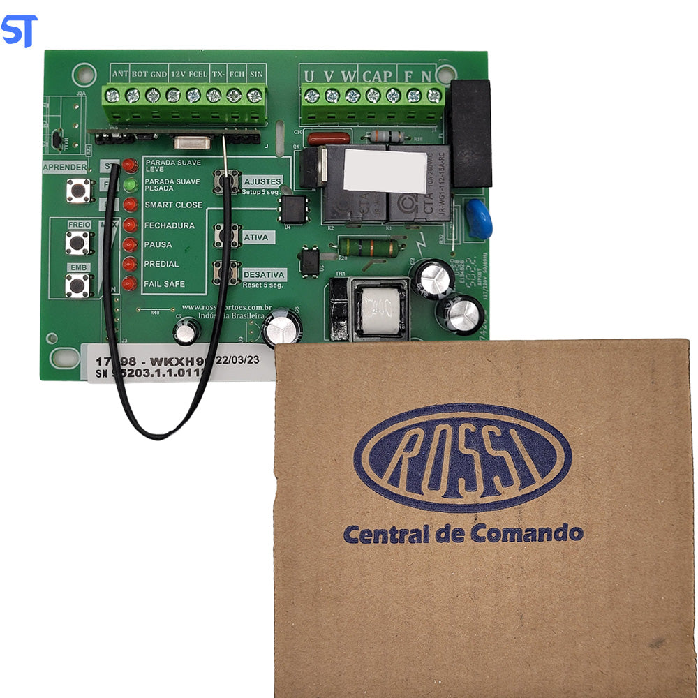 Placa Motor Portão Inter Rossi DIG CM WKXH90 433MHZ