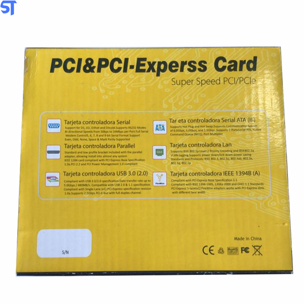Placa PCI 4 Saidas USB 2.0 +1 Saidas Interna - HDL