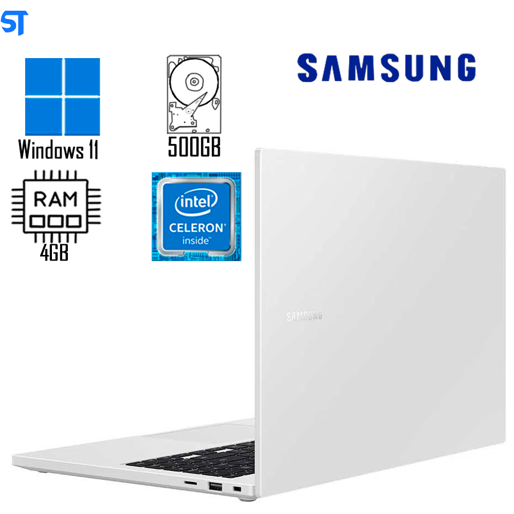 Notebook Samsung Book Intel Celeron W11 4GB 500GB HD 15.6