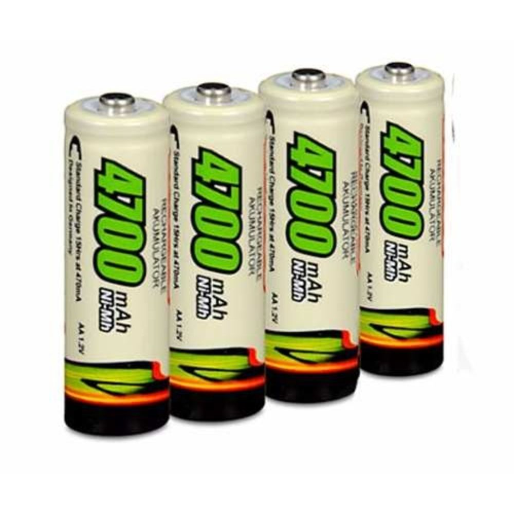 Pilha AA Média Recarregável Songpus 4 Pçs NI-MH 4700mAh