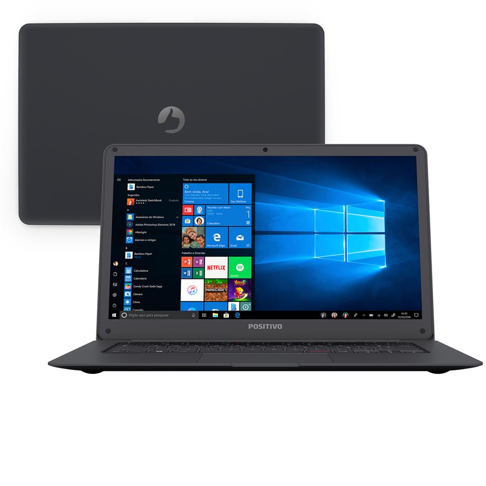Notebook Positivo Motion Gray Q232A 2GB 32GB SSD + 64GB Semi