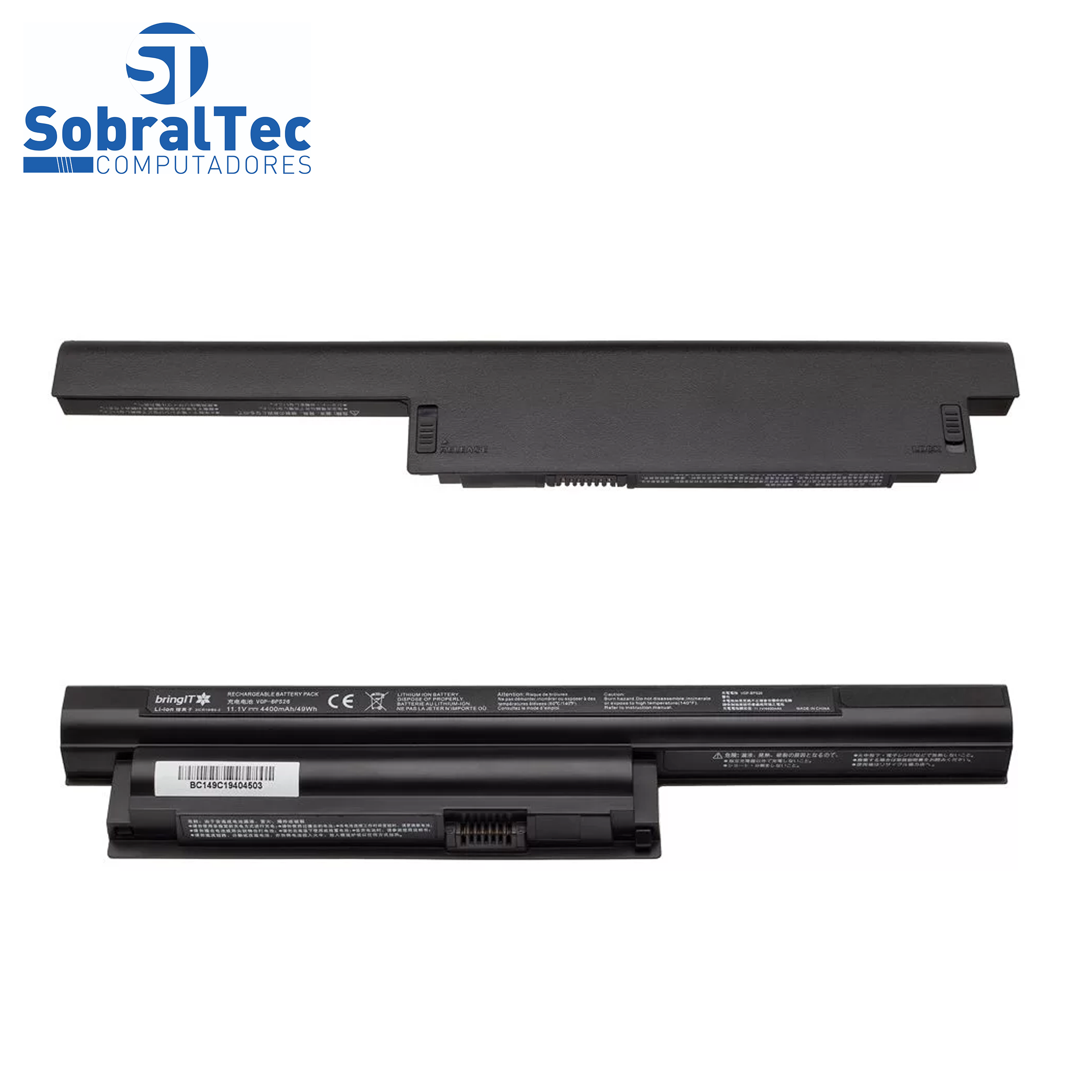 Bateria Notebook  Compatível Sony Bps26 - Cj - 6 Cells - Black - 10.8V