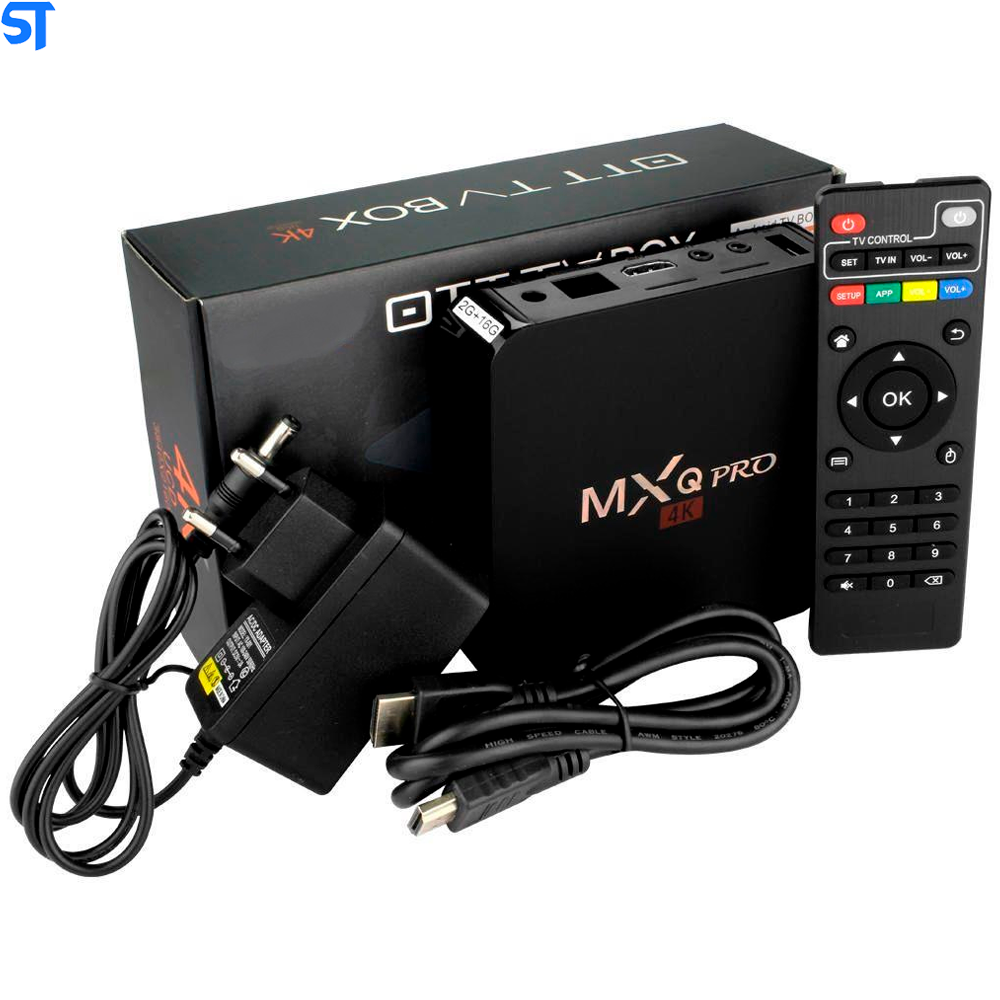 Tv Box MxQ Pro Android 9.0 Ultra Hd 4K Quad Core Mem 2Gb 16Gb