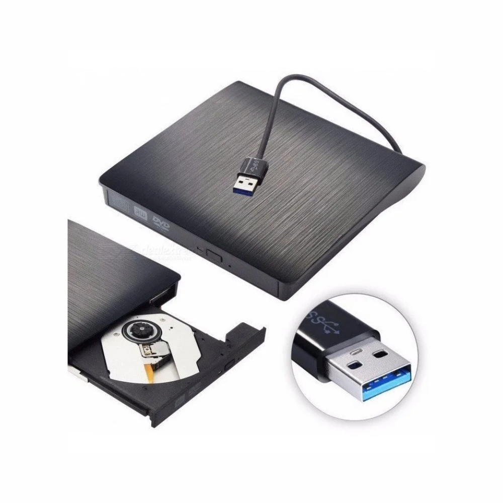 Gravador Dvd E Cd Externo Pop-Up Mobile External Dvd-Rw 3.0 Usb