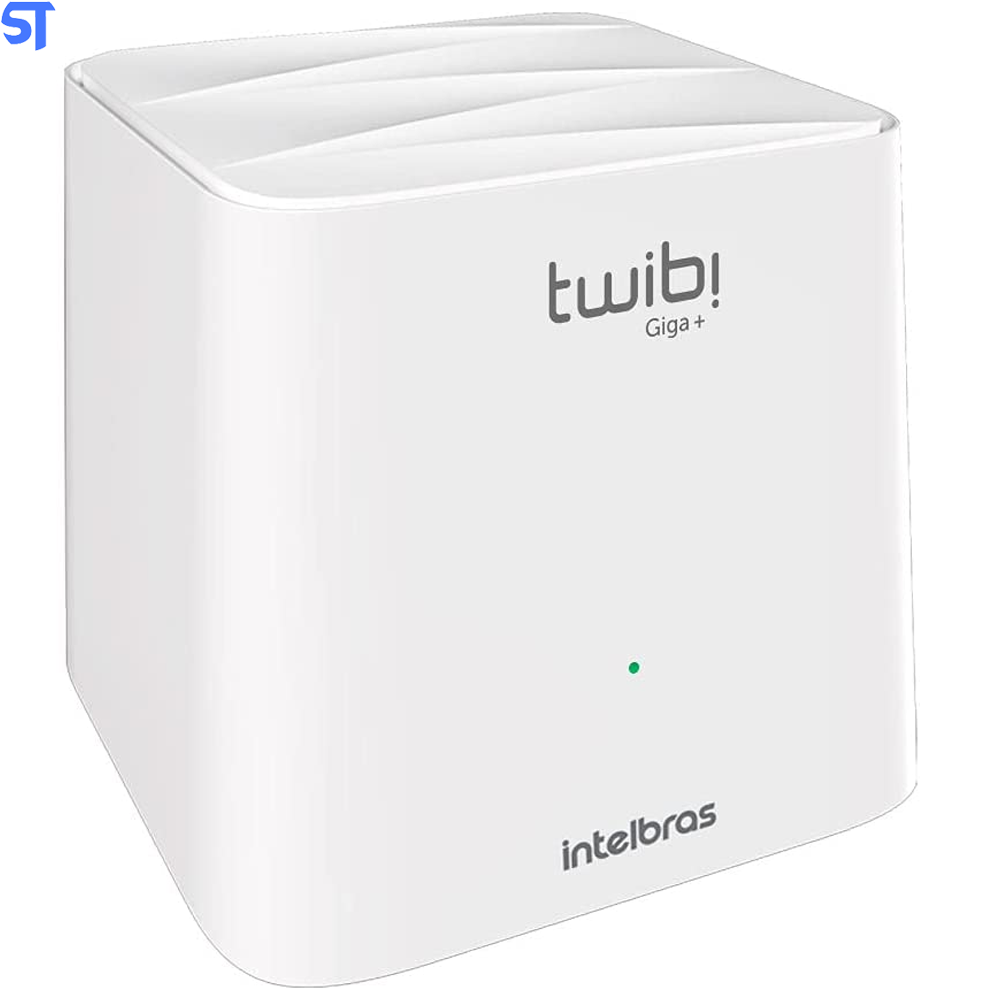 Kit Roteador Wi-Fi Mesh Intelbras 2 Unidades Twibi Giga+ AC1200 Dual Band Branco