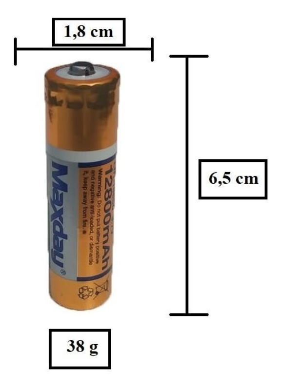 Bateria Recarregável Maxday Lir-18650 12800mAh 3.7V
