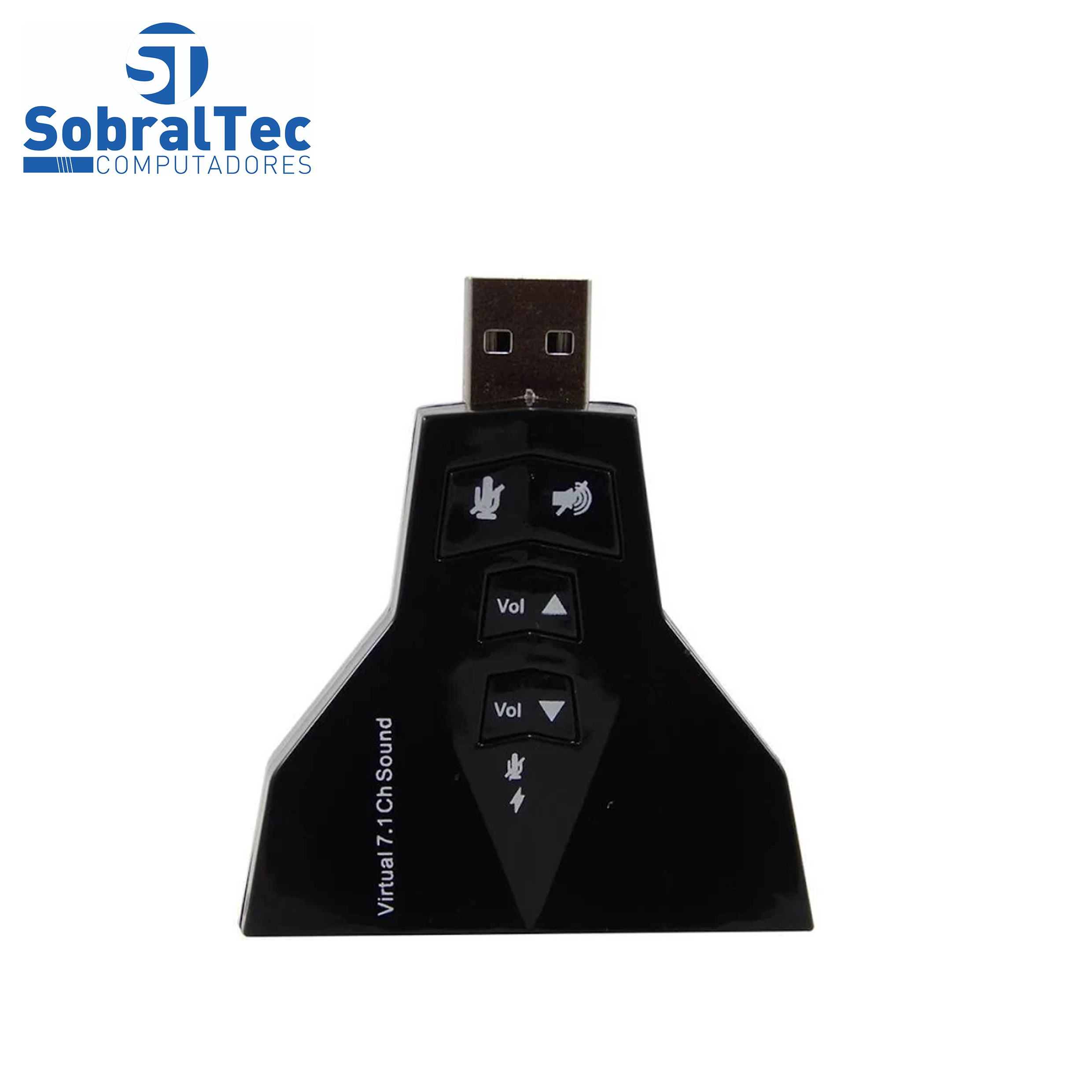 Adaptador Usb a Macho x 2 Audio e 2 Fone