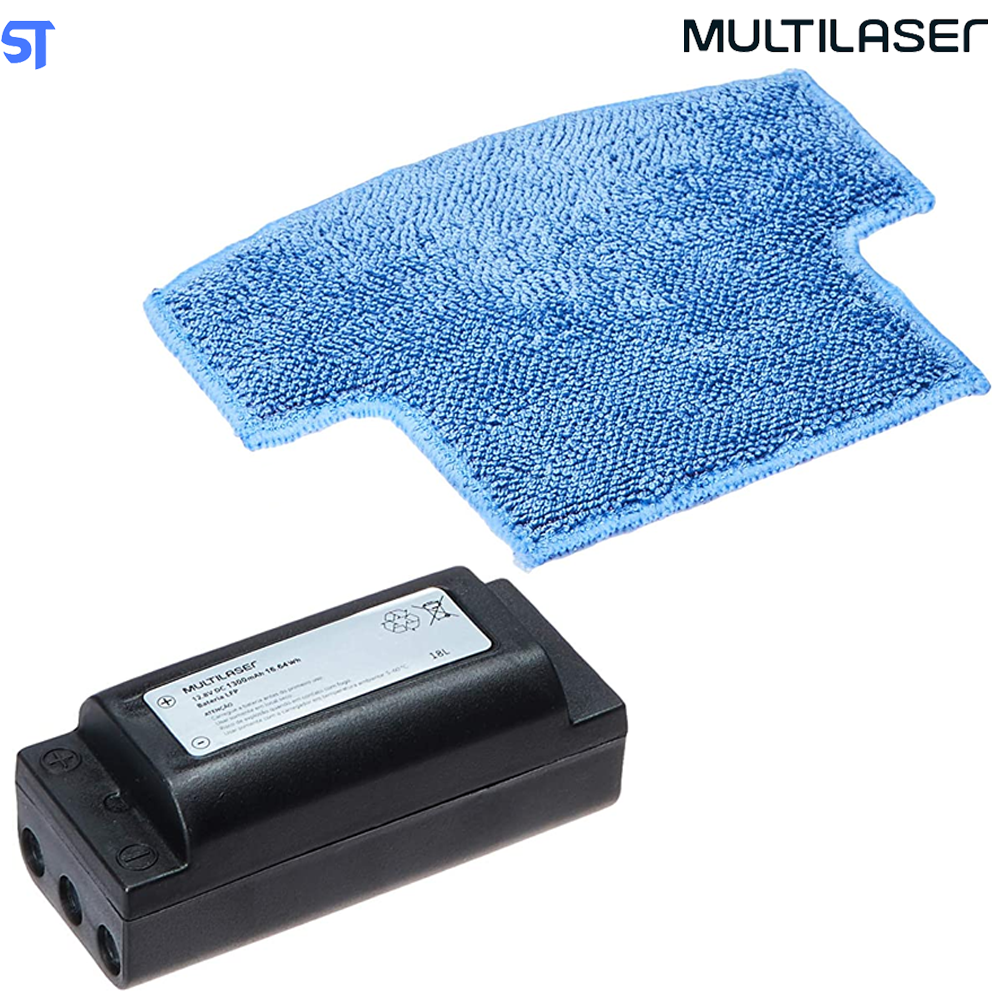 Aspirador de Pó Robô Mars Varre + Aspira + Passa Pano Bivolt com 30W e Bateria Recarregável, Vermelho/Preto Multilaser -