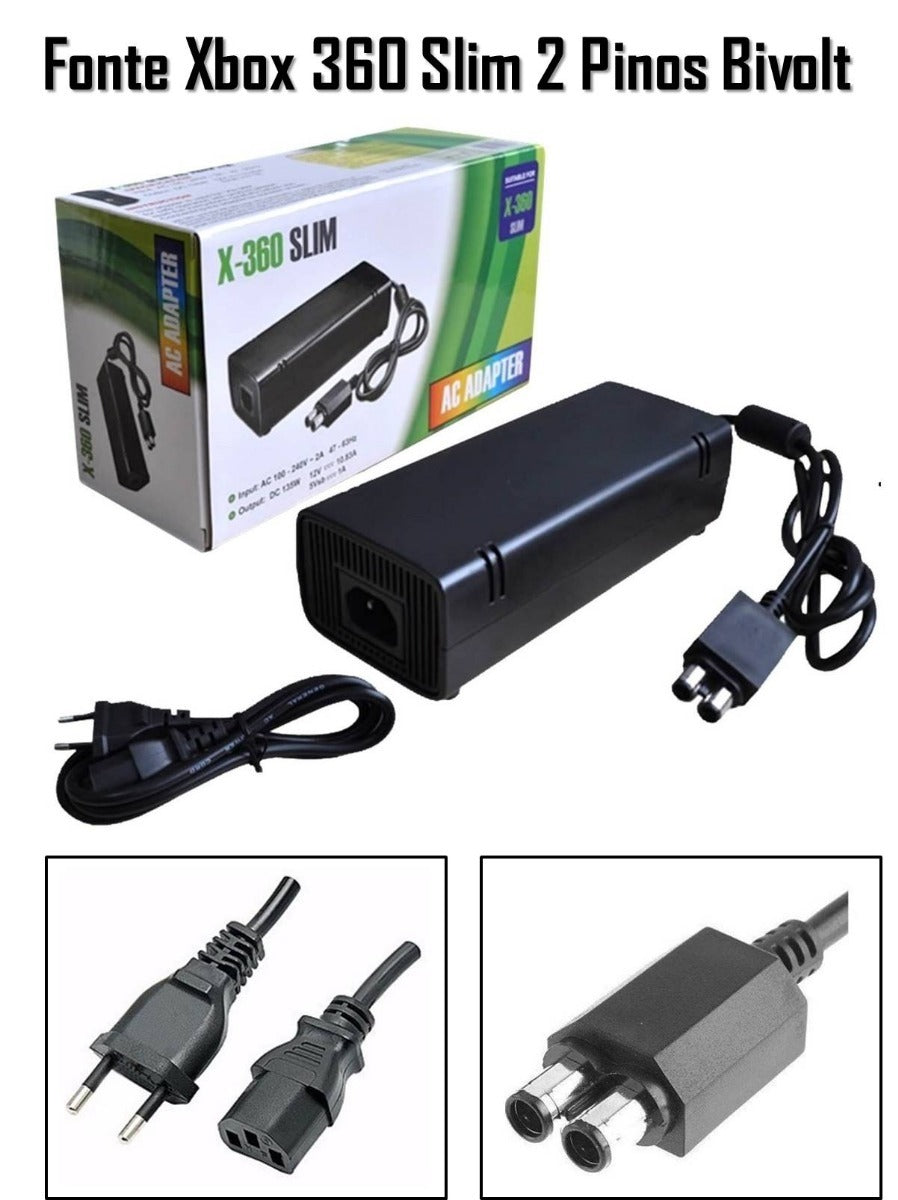 Fonte Para Xbox X360 1 Pinos Kpw017