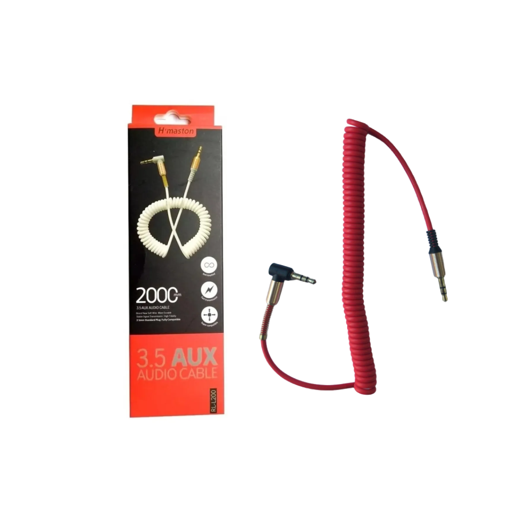 Cabo De Audio Auxilio P2 x P2 3.5mm 2 Metros H'Maston RL-L200