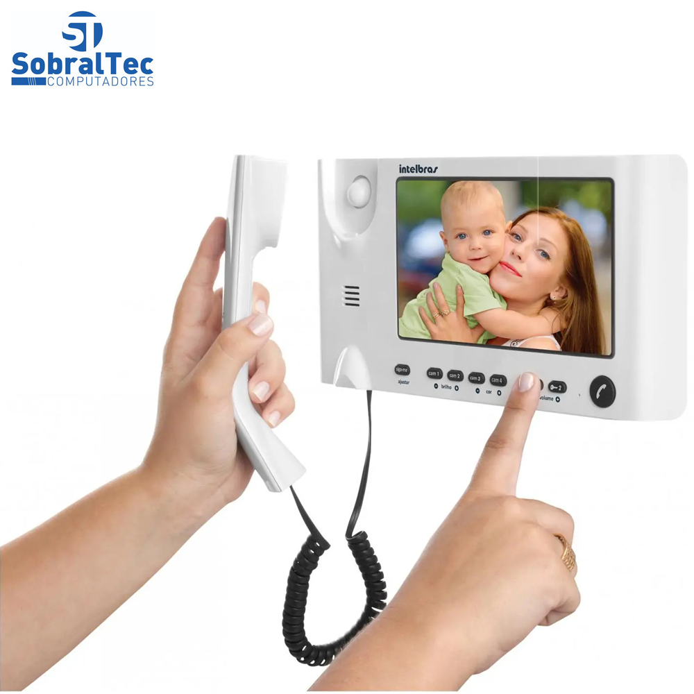 Vídeo Porteiro Intelbras IV 7010 - Abre Fechadura Chamada para Celular HS