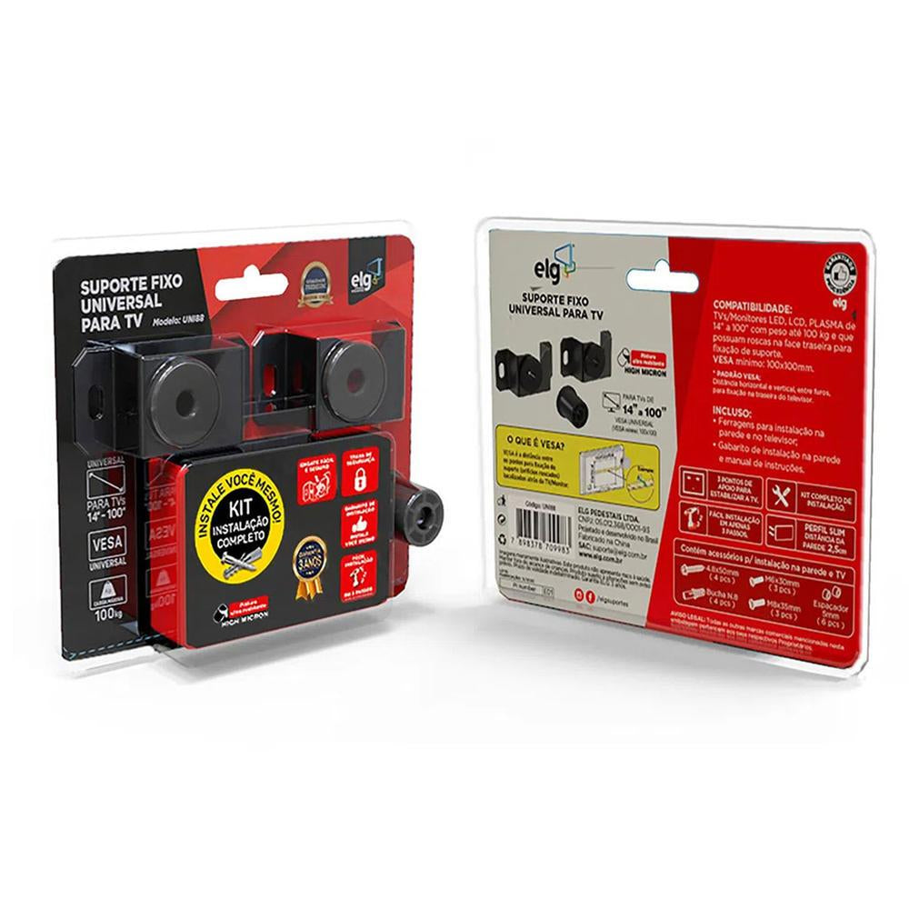 Suporte Fixo Universal de Parede Para TVs de 14