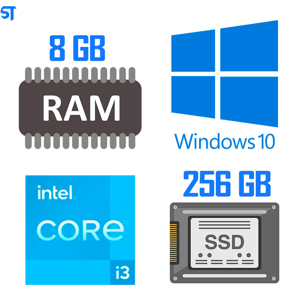 Computador Core i3-2100-HD SSD 256GB -Memória Ram 8GB- Windows 10- Brinde Mouse Pad