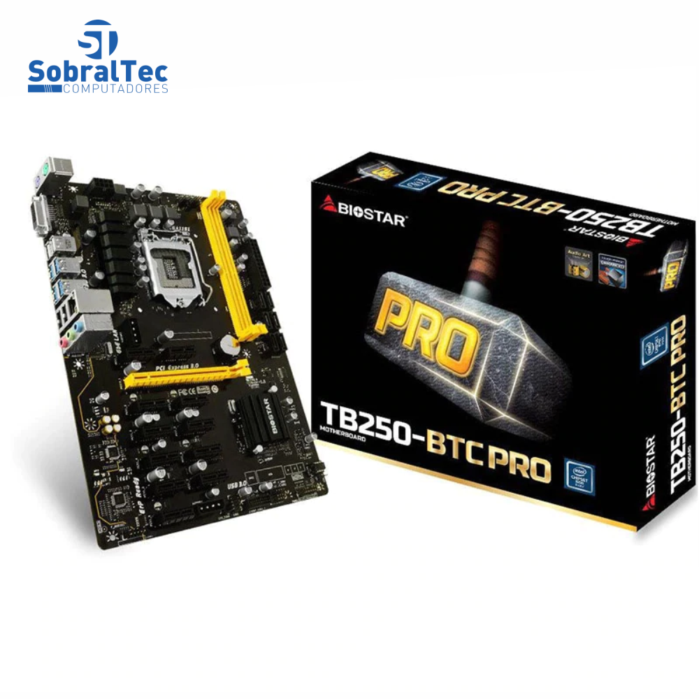 Placa Mãe 1151 B250 BIOSTAR TB250 BTC+ 2XDDR4 2400