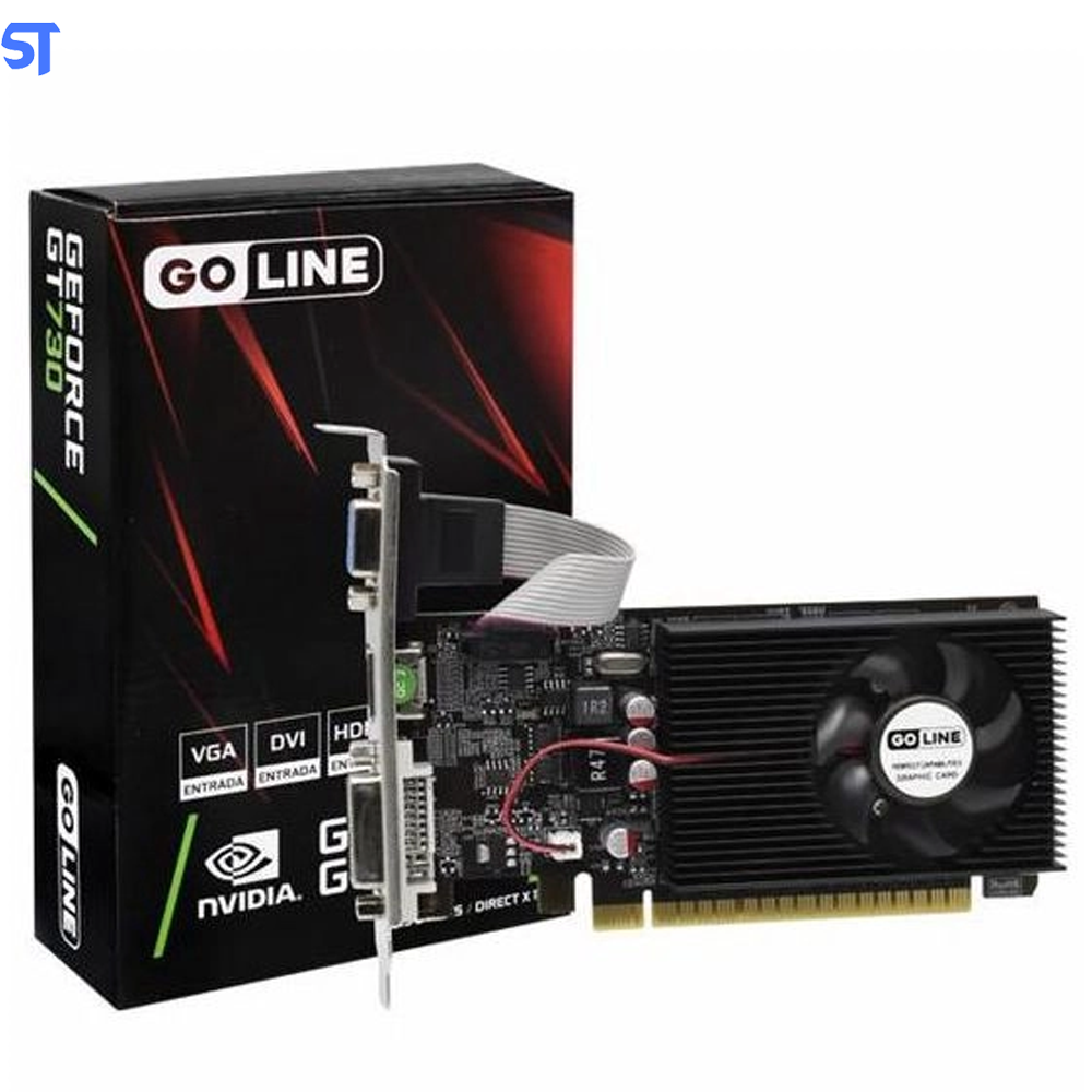 Placa de Vídeo Goline GT 730 2GB / GDDR3 - GL-GT730-2GB