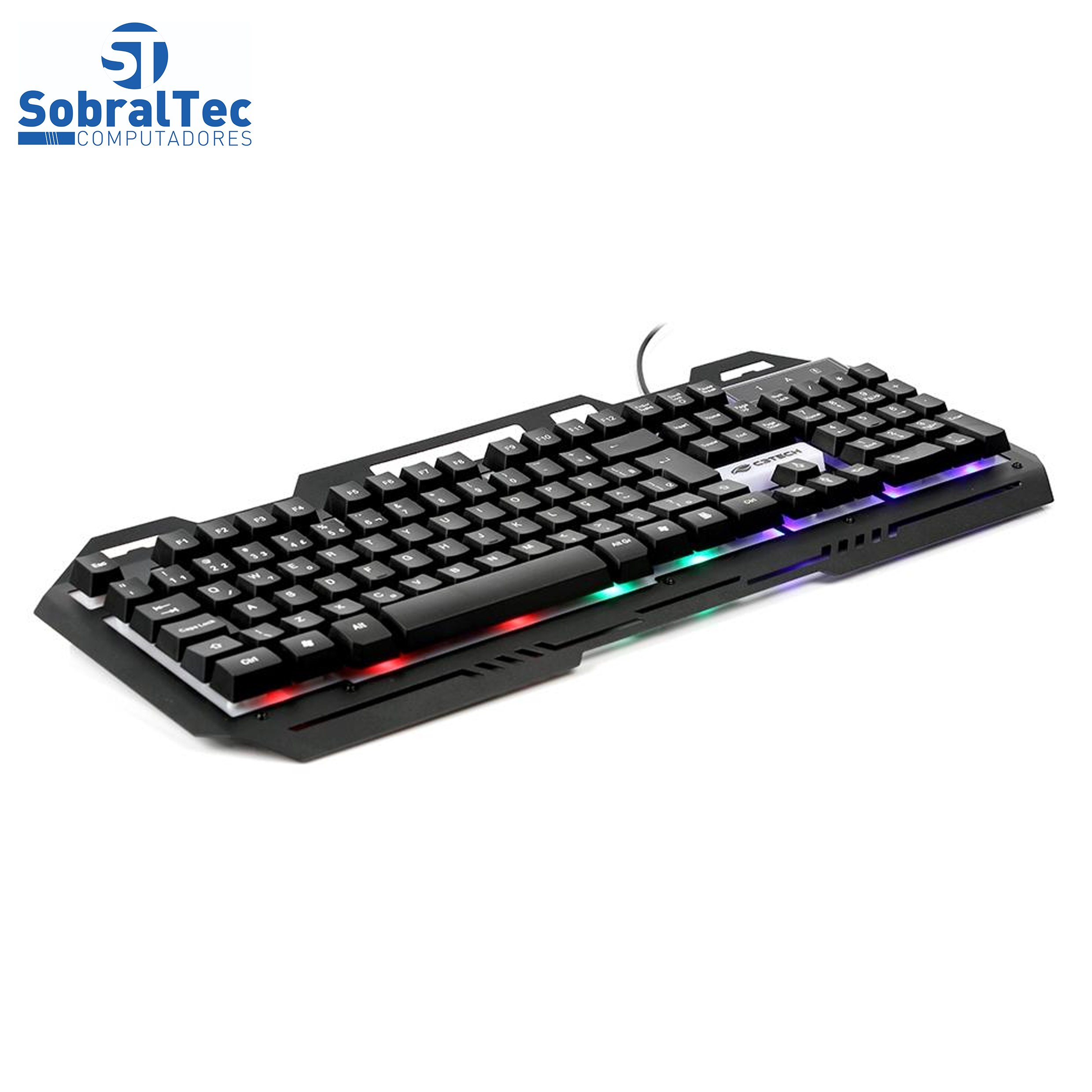 Teclado Gamer Preto C3Tech KG-40BK-USB 2.0ABNT2-LED RGB