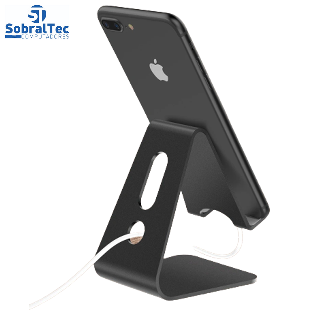 Suporte Universal De Alumínio Ajustável Para Tablet E Smartphone