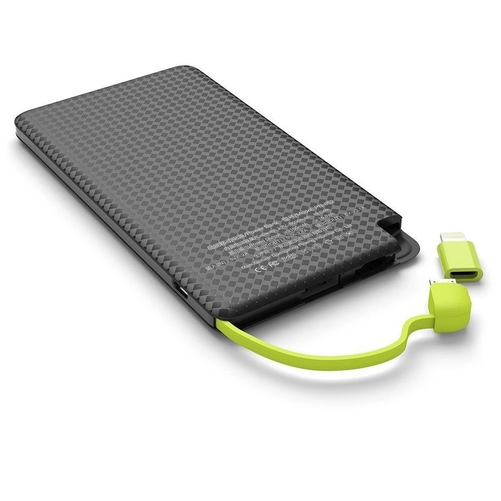 Carregador Portátil Power Bank 5000mAh Li-Ion Polymer Pineng Altomex PN-952