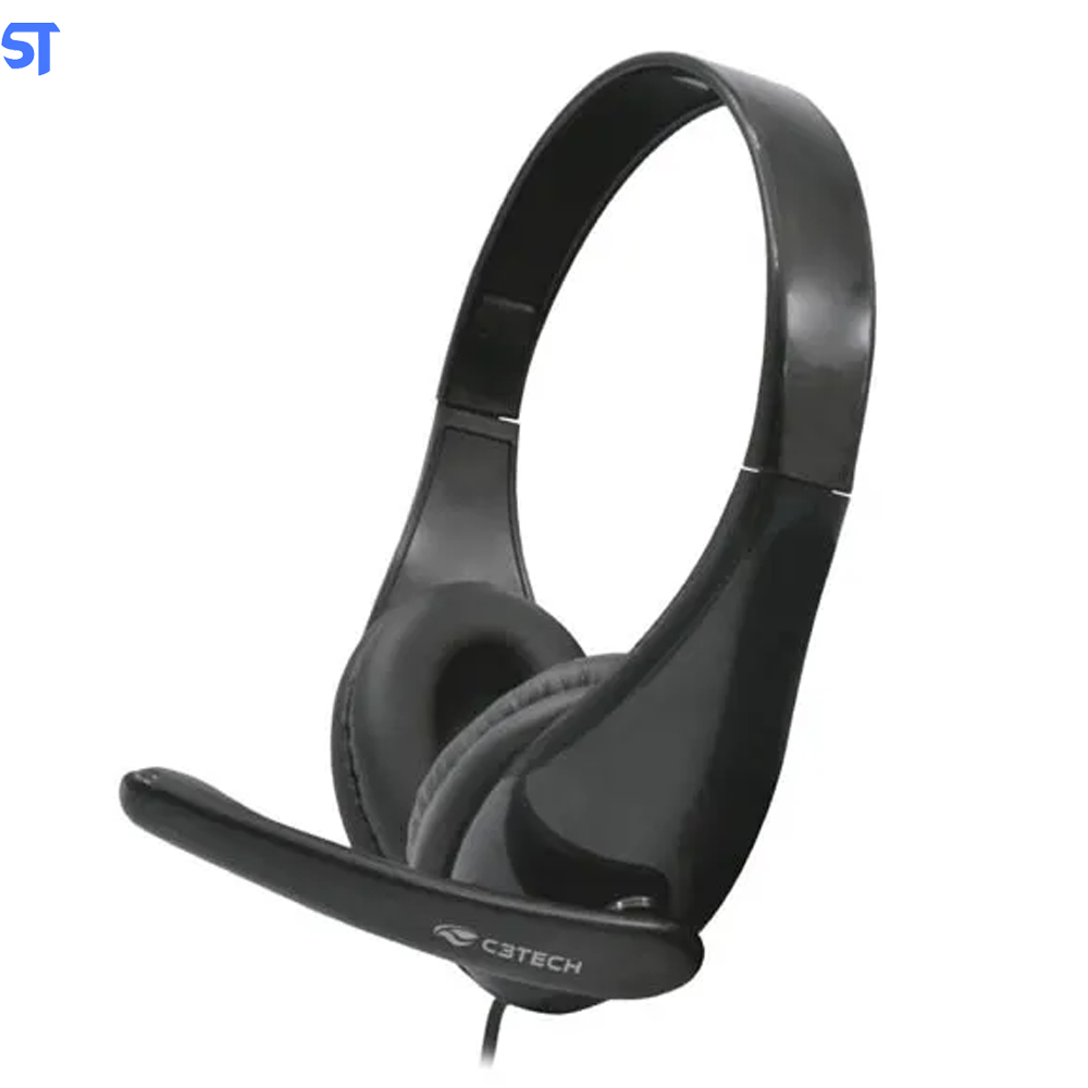 Fone Com Microfone PH-90BK Preto C3Tech