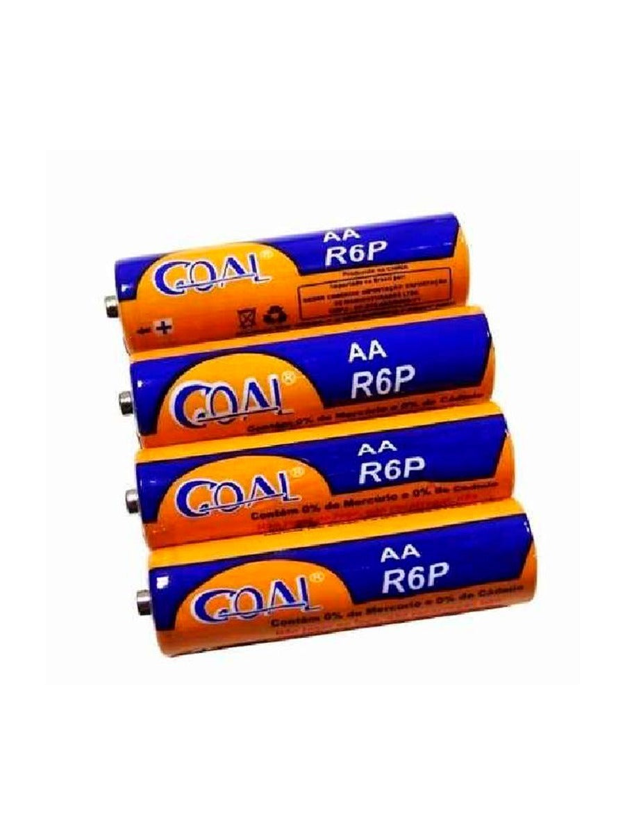 Pilha AA R6P 1.5Volts Um-3 Goal Attic Pct Com 4 Unidades