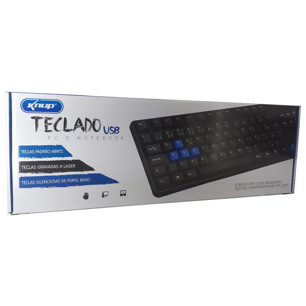Teclado Usb Pc Notebook 8 Teclas Color Knup Kp 2044